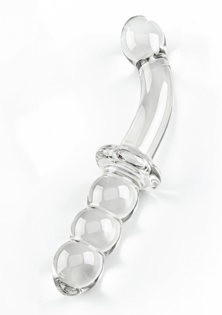 ToyJoy Glass Worxx Dual-Ended Anal & G-spot Dong