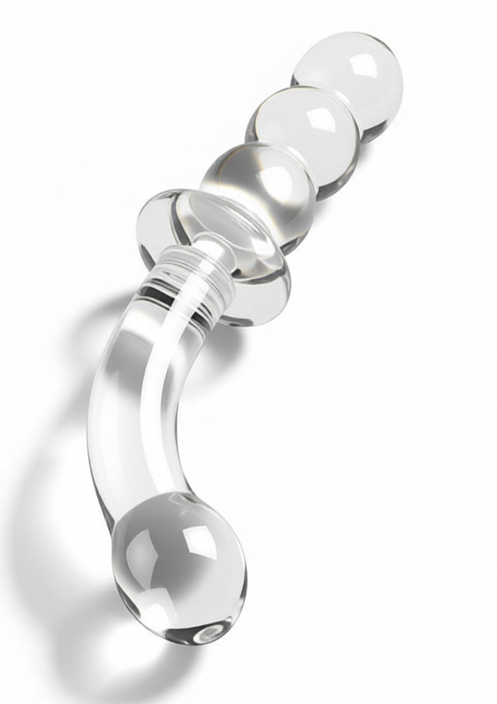 ToyJoy Glass Worxx Dual-Ended Anal & G-spot Dong
