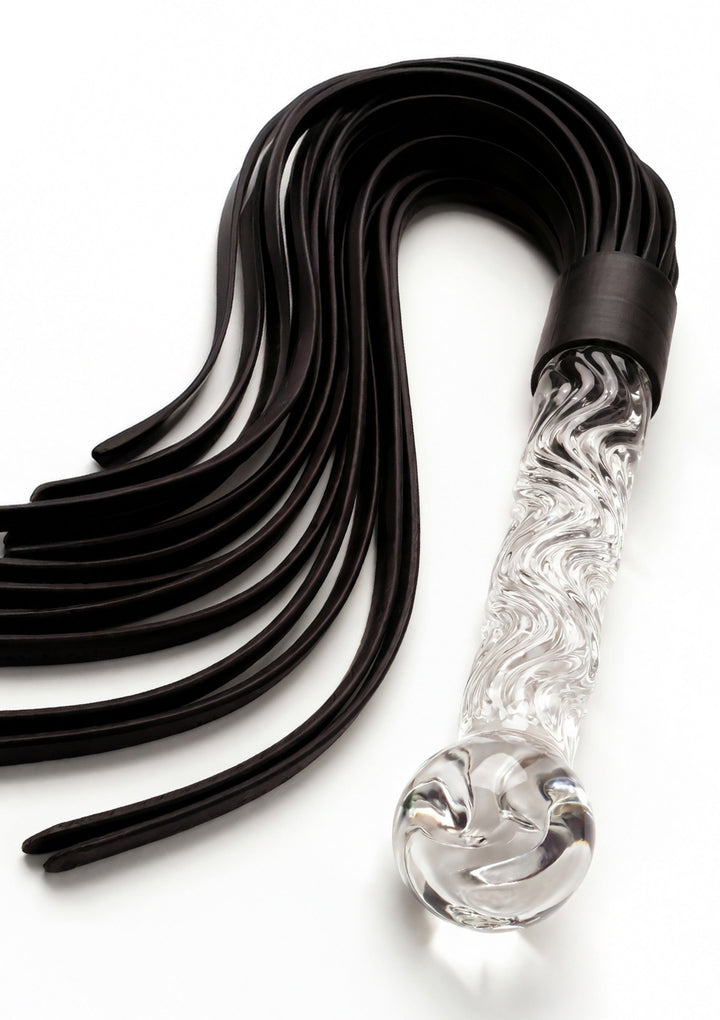 ToyJoy Crystal Leather Whip zweep