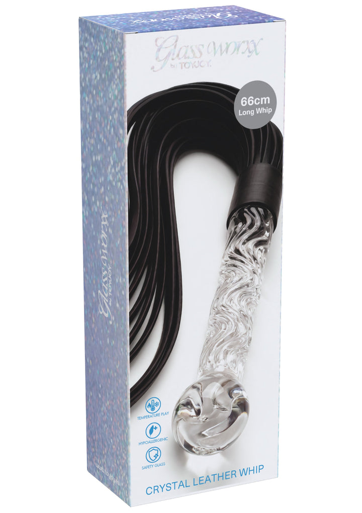 ToyJoy Crystal Leather Whip zweep