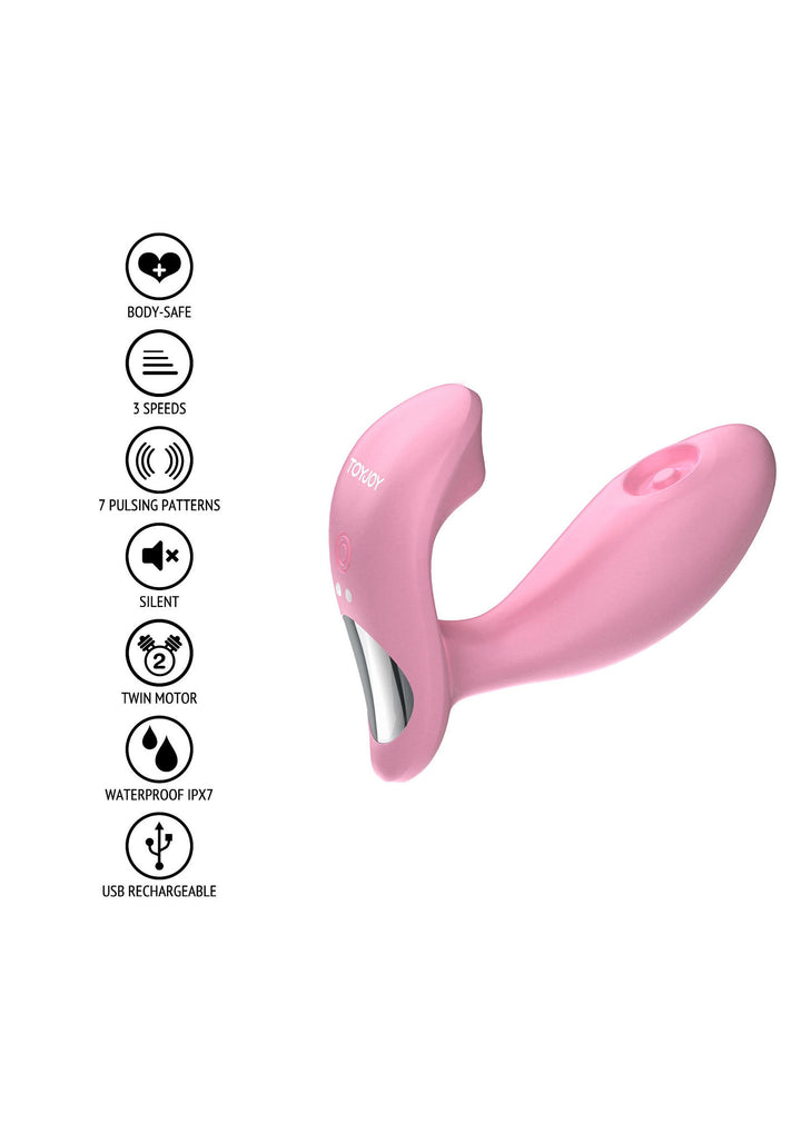 ToyJoy Flamingo Pulserende G-spot Vibrator | Rabbit vibrator - ToyJoy | SIN&LACE
