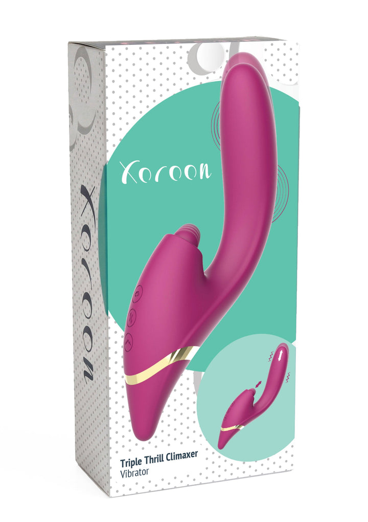 Xocoon Triple Thrill Climaxer Rabbit Vibrator Fuchsia - productfoto 2 | SIN&LACE