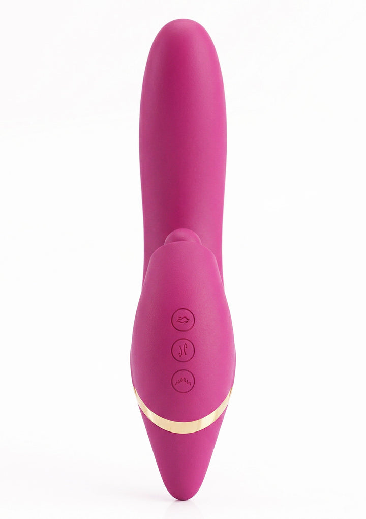 Xocoon Triple Thrill Climaxer Rabbit Vibrator Fuchsia - productfoto 3 | SIN&LACE