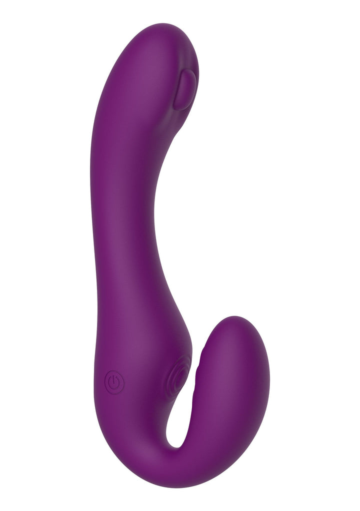 Strapless Strap-On Pulse Vibrator - Paars - afbeelding 8