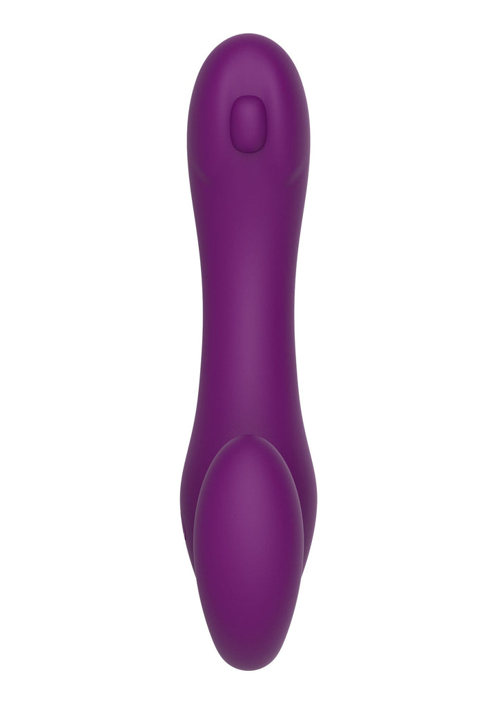 Strapless Strap-On Pulse Vibrator - Paars - afbeelding 9