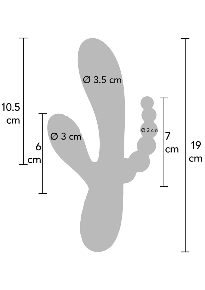Xocoon Triple Love Vibrator | Clitoris vibrator - Xocoon | SIN&LACE