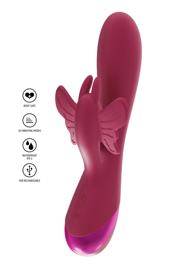 ToyJoy Butterfly Love Rabbit Vibrator Roze - productfoto 6 | SIN&LACE
