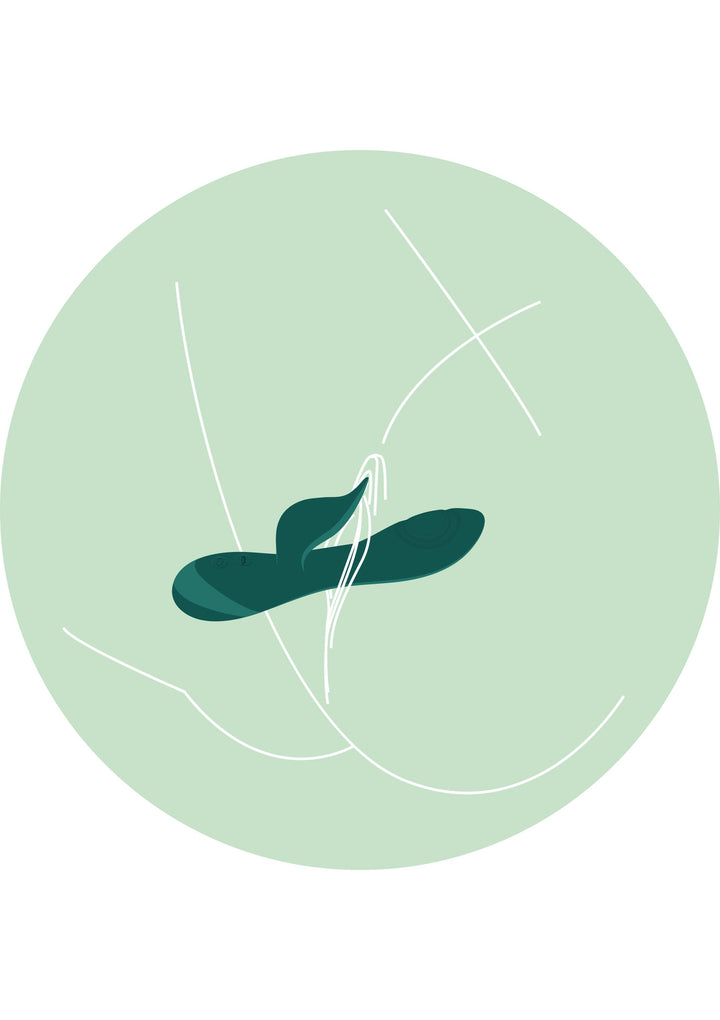 ToyJoy Boundless Love Rabbit Vibrator Groen - productfoto 5 | SIN&LACE