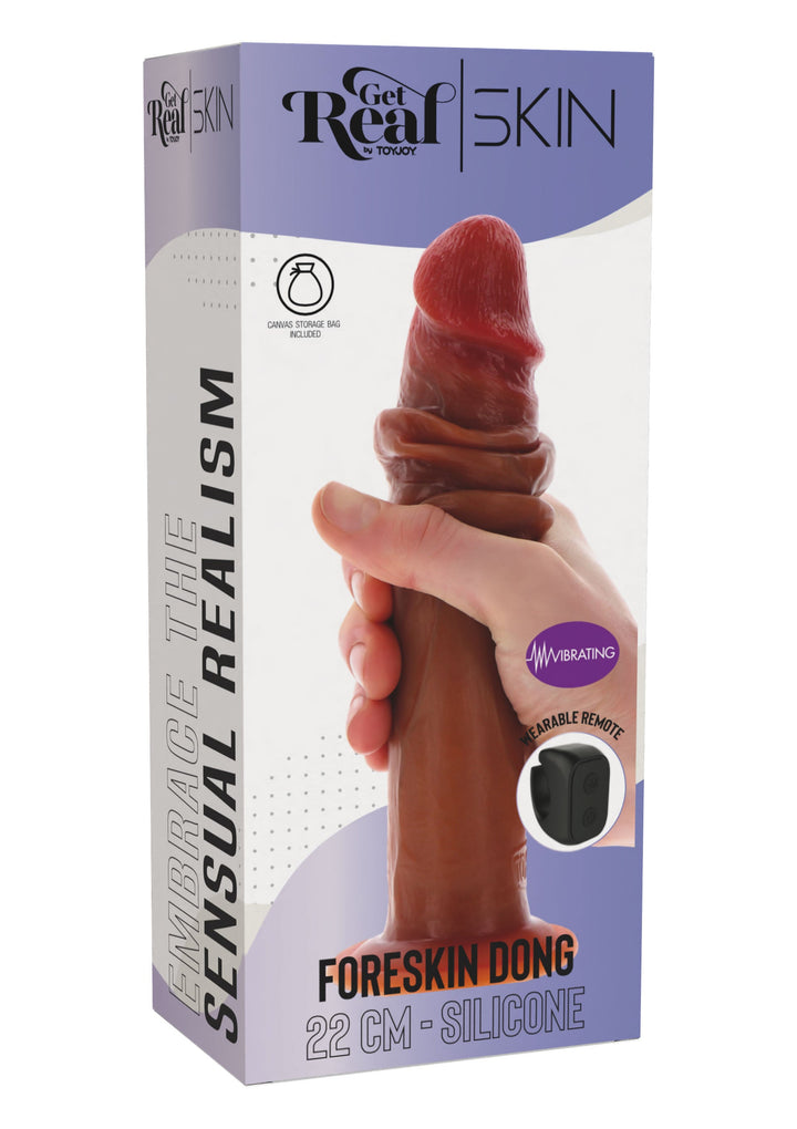 ToyJoy Realistische Vibrerende Foreskin Dildo XL Caramel - productfoto 10 | SIN&LACE