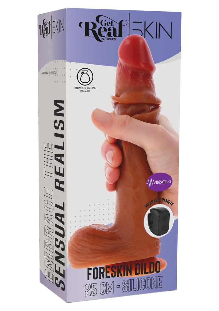 ToyJoy Realistische Vibrerende Foreskin Dildo Caramel - productfoto 16 | SIN&LACE