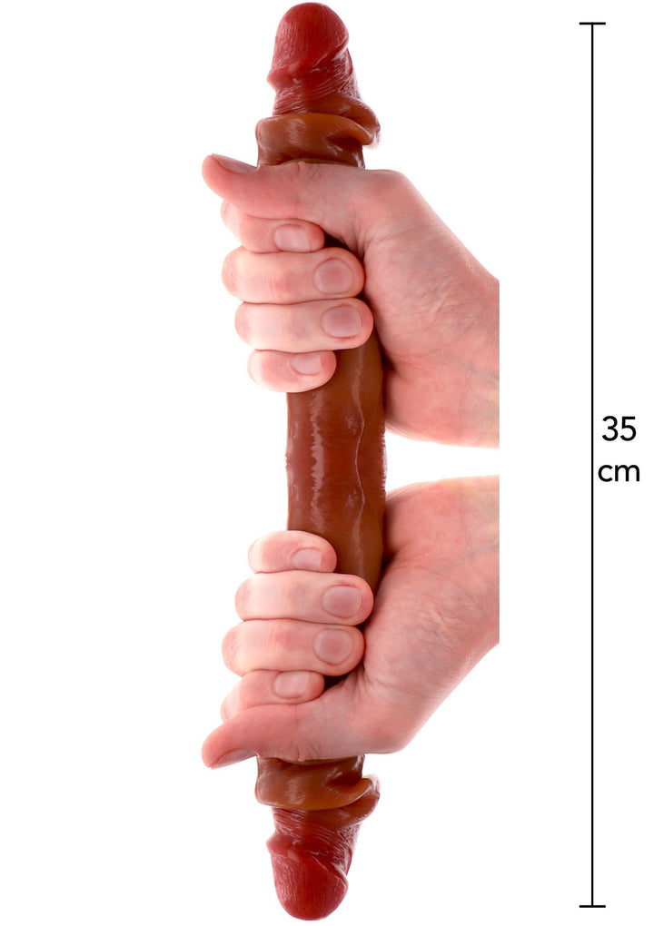 Foreskin Double Dong Silicone 35 cm - productafbeelding 1