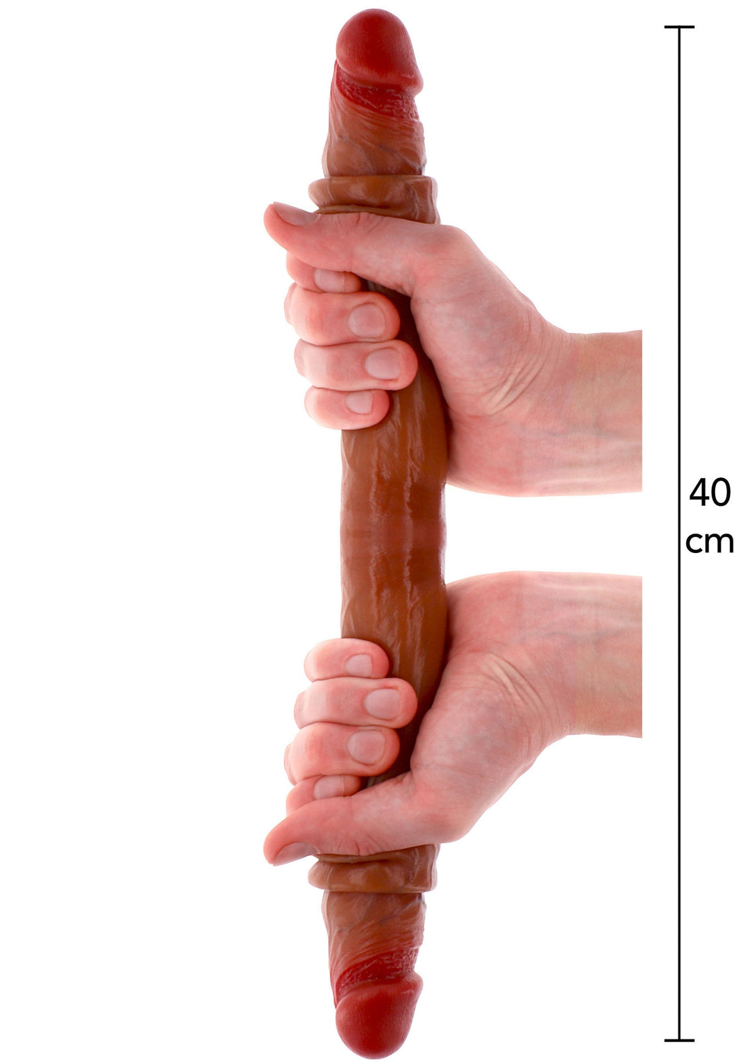 Foreskin Double Dong Silicone 40 cm - productafbeelding 1