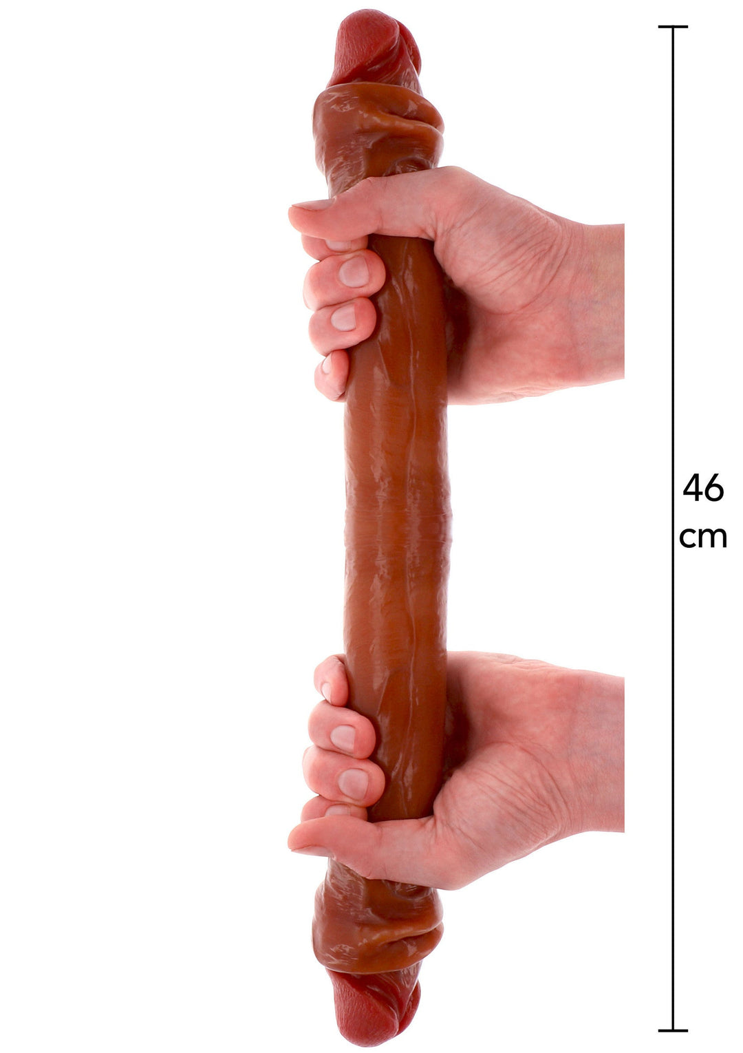 Foreskin Double Dong Silicone 46 cm - productafbeelding 1