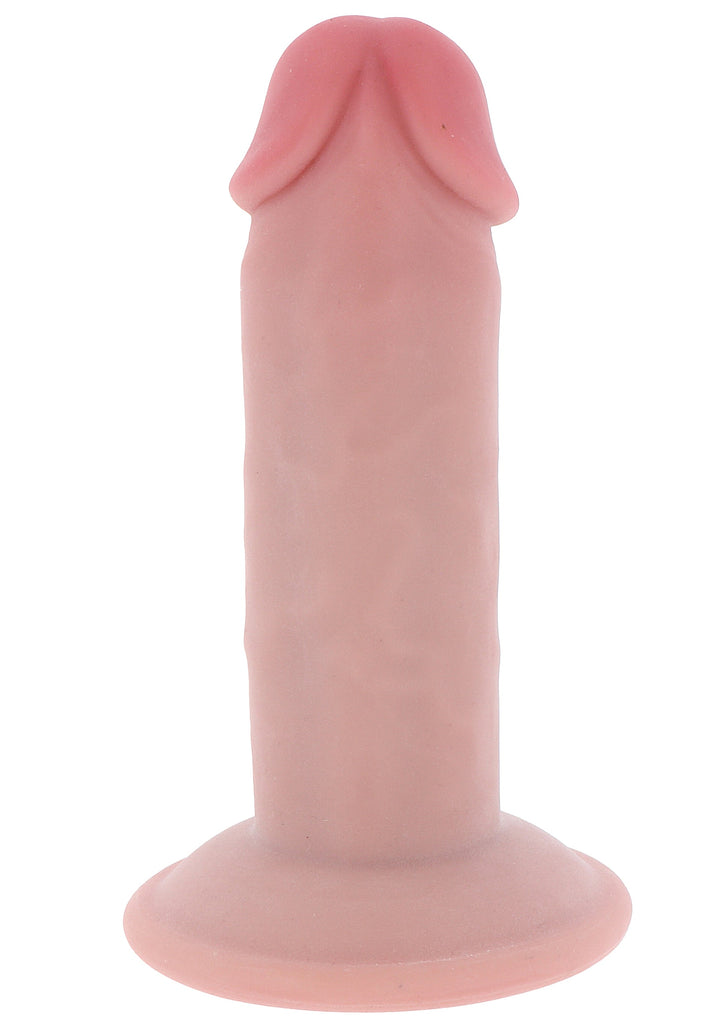 Deluxe Dual Density Thick Dong TPE 13 cm - Huidskleur - afbeelding 6