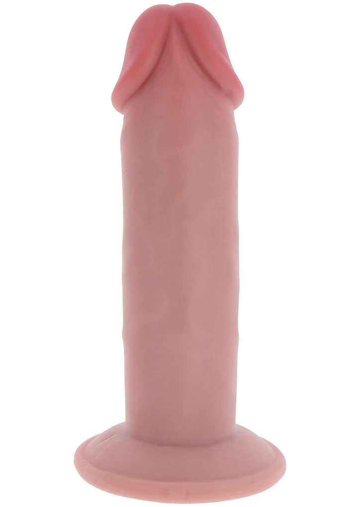 Deluxe Dual Density Thick Dong TPE 18 cm - Huidskleur - afbeelding 6