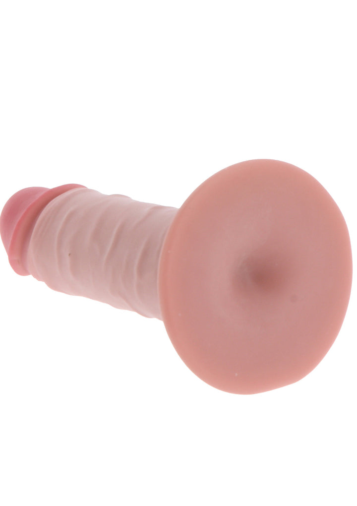 Deluxe Dual Density Thick Dong TPE 20 cm - Huidskleur - afbeelding 10