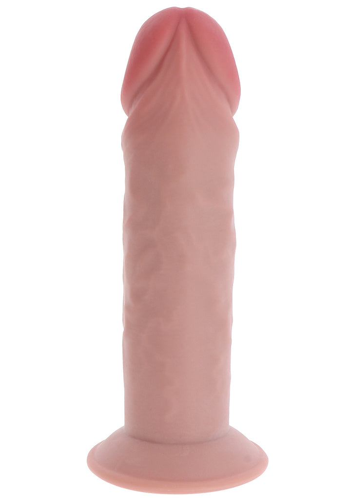 Deluxe Dual Density Thick Dong TPE 23 cm - Huidskleur - afbeelding 6
