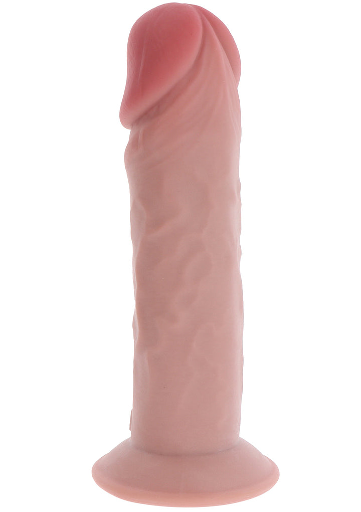 Deluxe Dual Density Thick Dong TPE 23 cm - Huidskleur - afbeelding 8