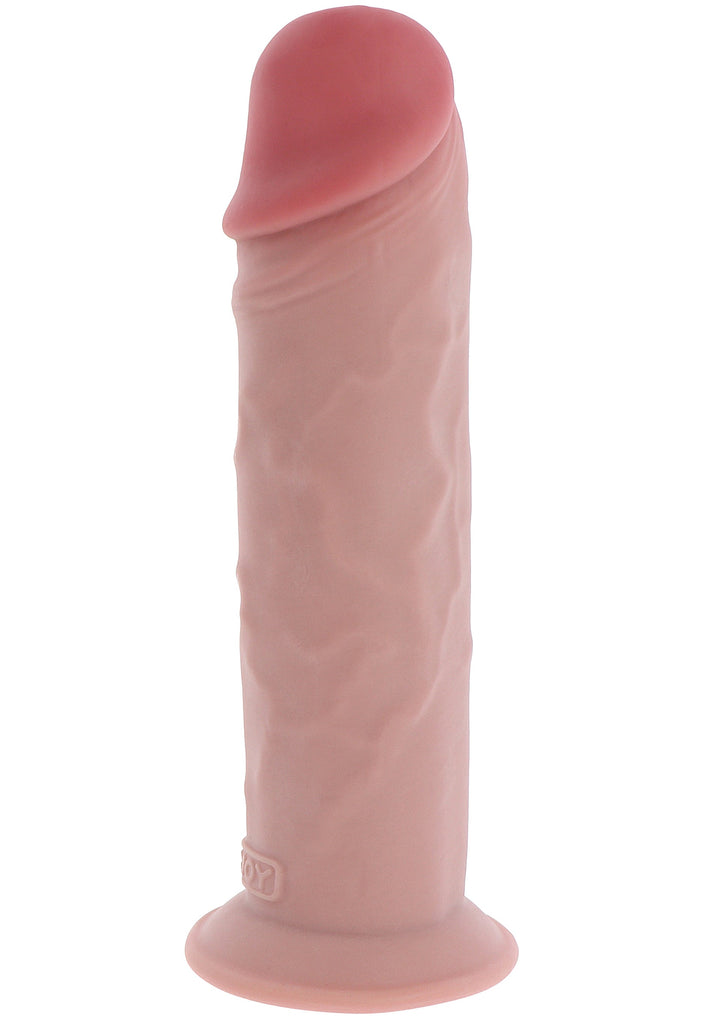 Deluxe Dual Density Thick Dong TPE 25.5 cm - Huidskleur - afbeelding 5