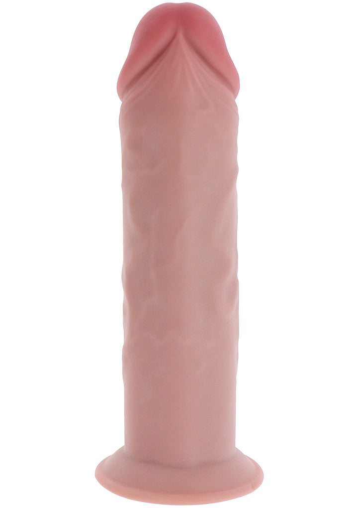 Deluxe Dual Density Thick Dong TPE 25.5 cm - Huidskleur - afbeelding 6