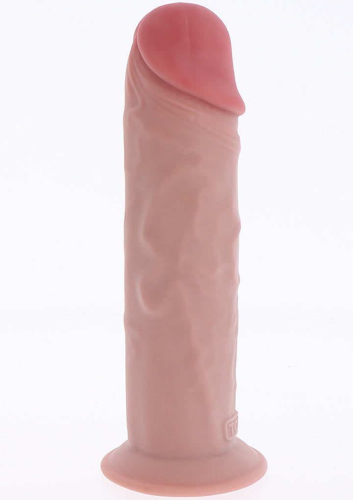 Deluxe Dual Density Thick Dong TPE 25.5 cm - Huidskleur - afbeelding 7