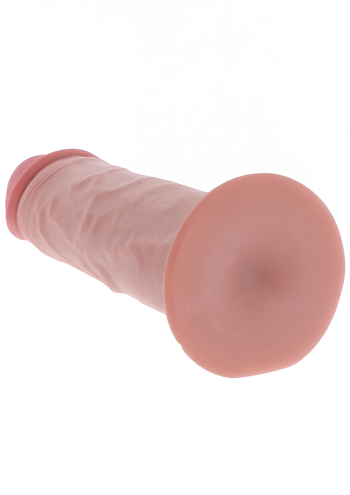 Deluxe Dual Density Thick Dong TPE 25.5 cm - Huidskleur - afbeelding 10
