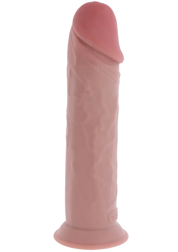 Deluxe Dual Density Thick Dong TPE 32 cm - Huidskleur - afbeelding 7