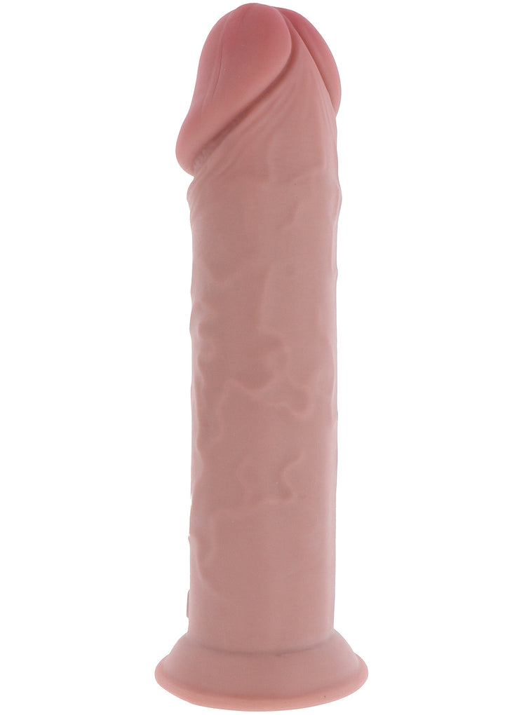 Deluxe Dual Density Thick Dong TPE 32 cm - Huidskleur - afbeelding 8