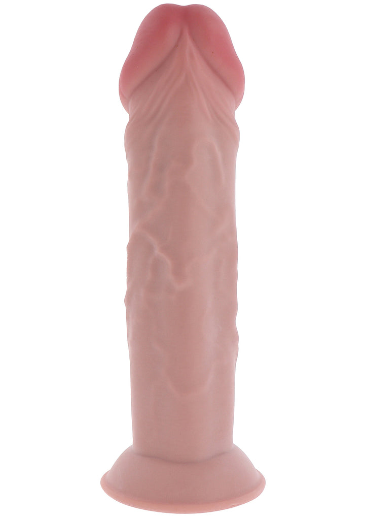 Deluxe Dual Density Thick Dong TPE 35.5cm - Huidskleur - afbeelding 6