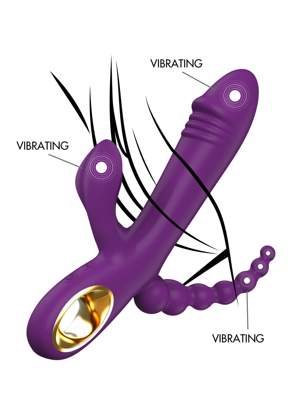 ToyJoy Caleona Triple Temptation | Clitoris vibrator - ToyJoy | SIN&LACE