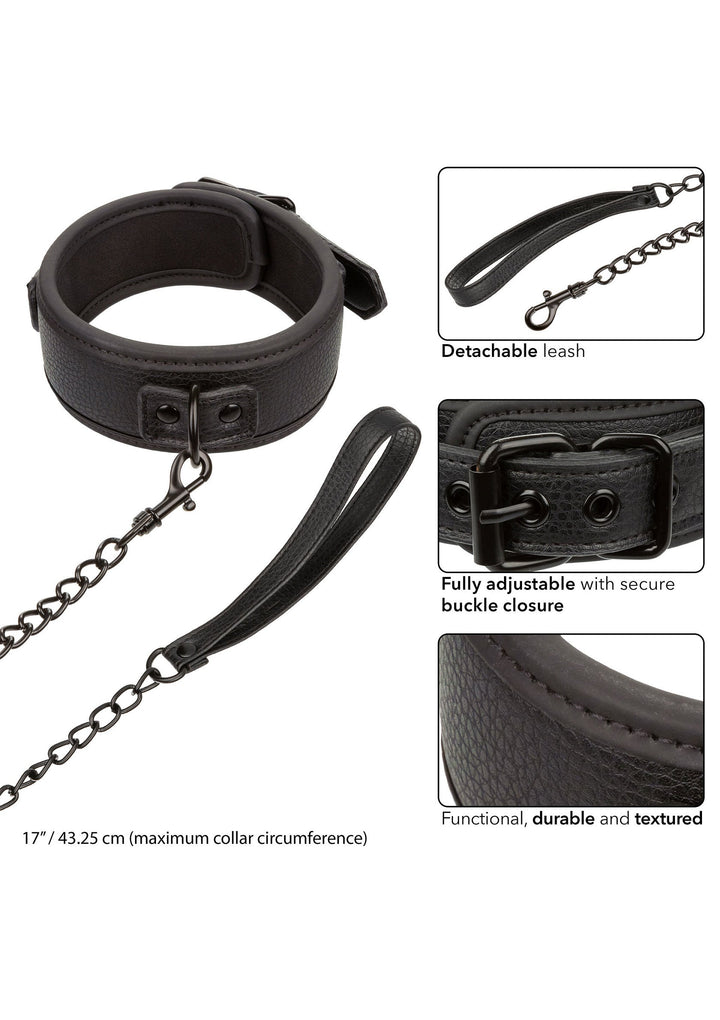 CalExotics Nocturnal Collar & Leash halsband en riem