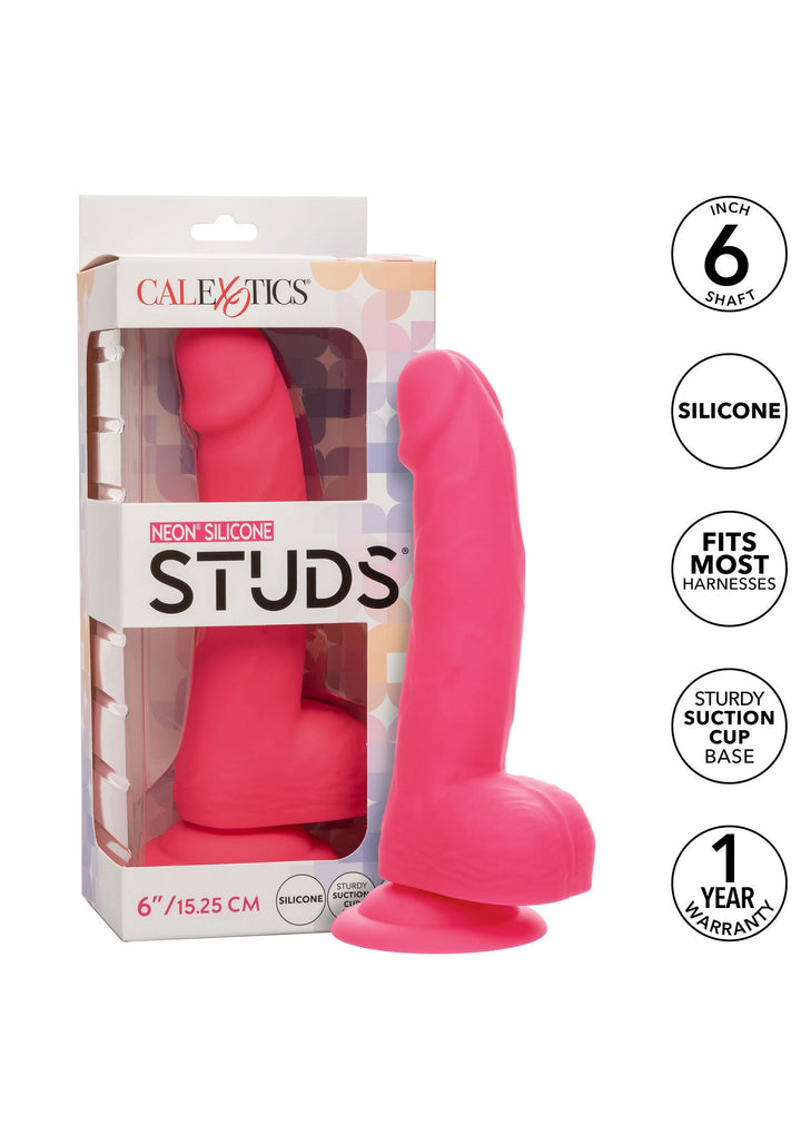 Neon Silicone Studs 6 inch - Roze - afbeelding 4