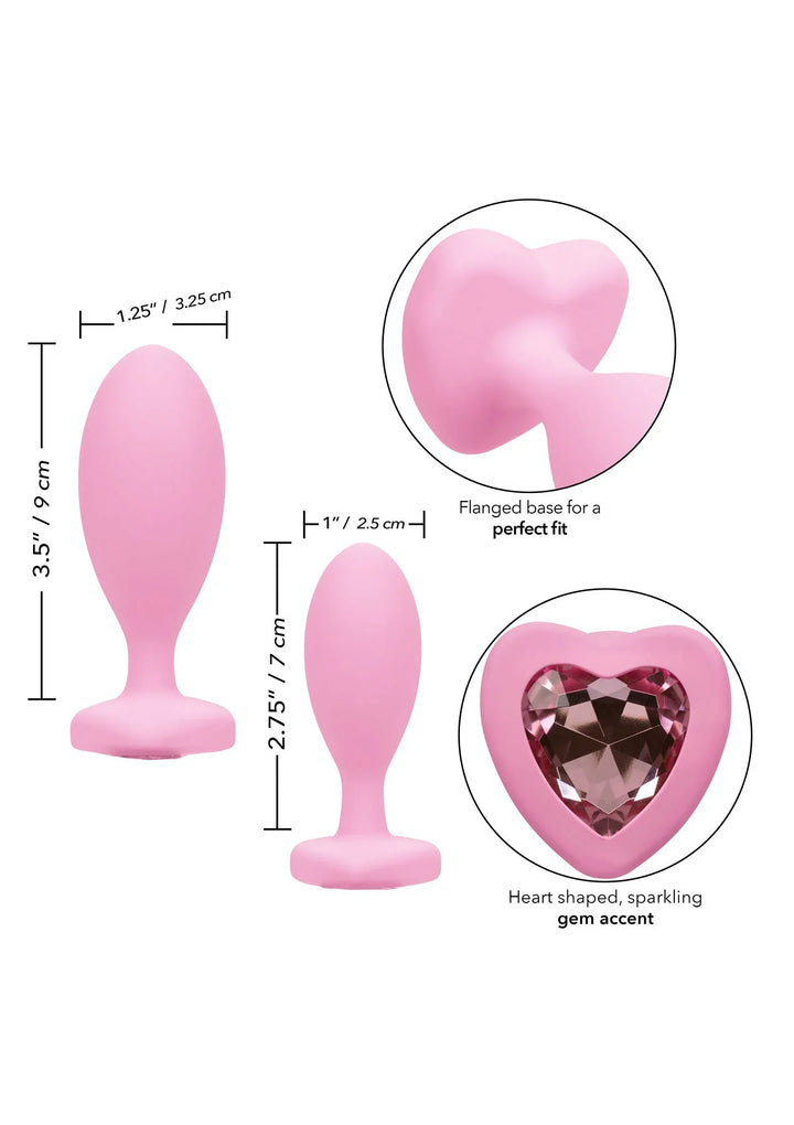 First Time Crystal Booty Duo | Buttplug - CalExotics | SIN&LACE