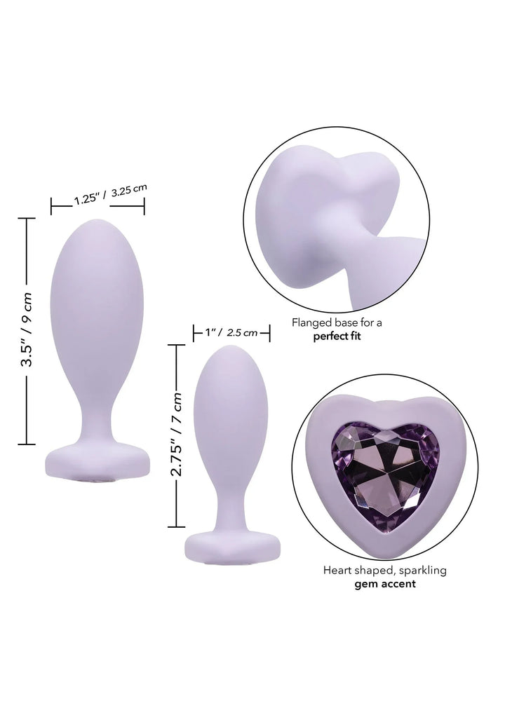 First Time Crystal Booty Duo | Buttplug - CalExotics | SIN&LACE