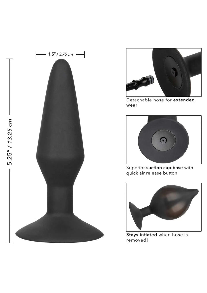 CalExotics Large Silicone opblaasbare Plug | Opblaasbare Buttplug - CalExotics | SIN&LACE