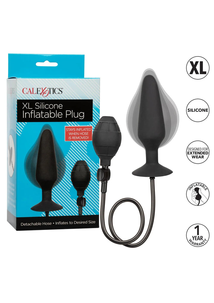 CalExotics XL Silicone opblaasbare Plug | Opblaasbare Buttplug - CalExotics | SIN&LACE