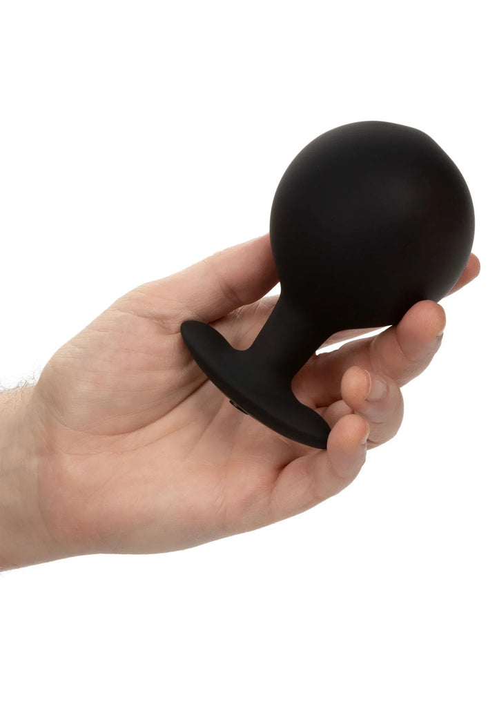 CalExotics Weighted Silicone opblaasbare Buttplug Large | Opblaasbare Buttplug - CalExotics | SIN&LACE