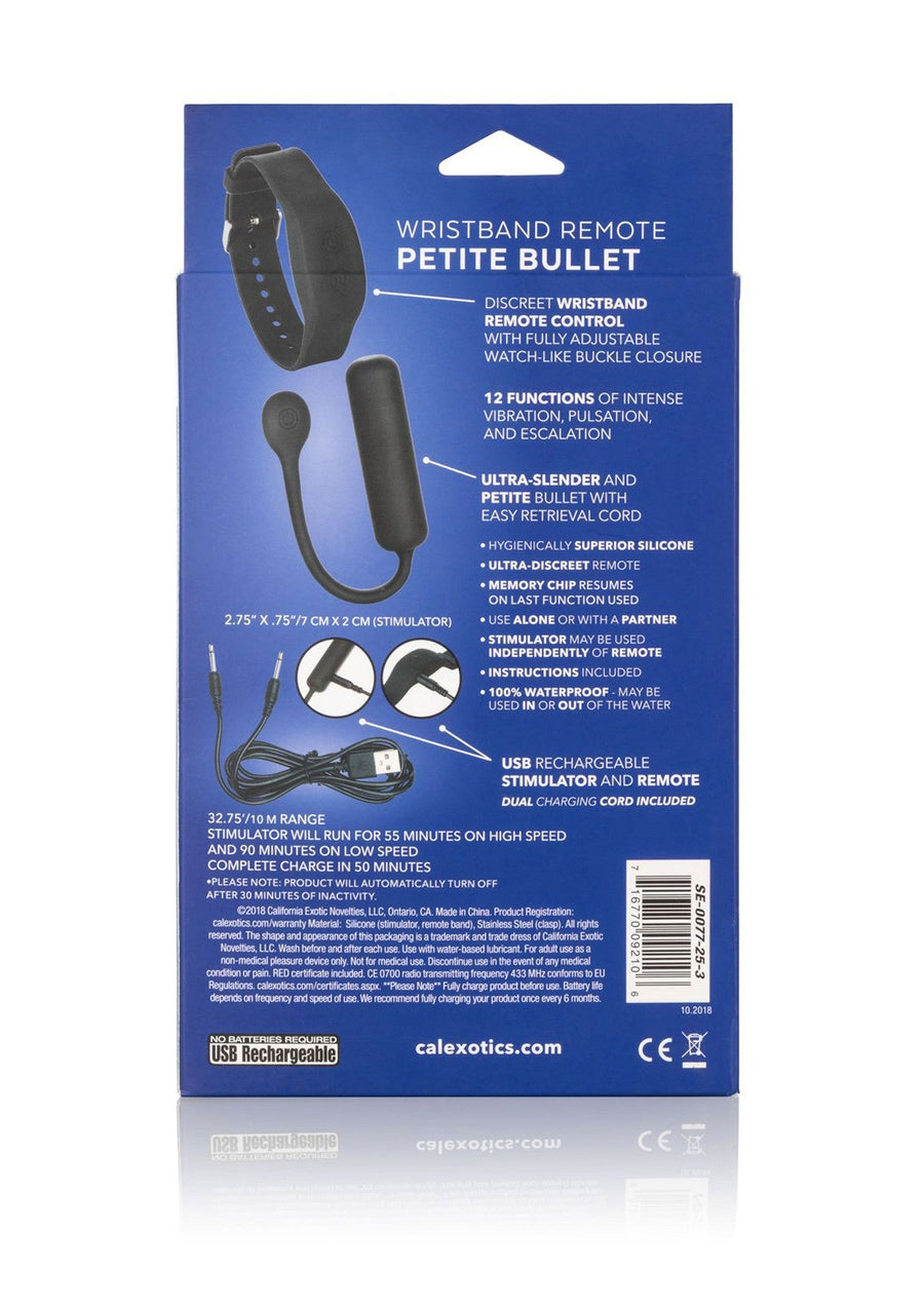 CalExotics Wristband Remote Petite Bullet vibrator, 2