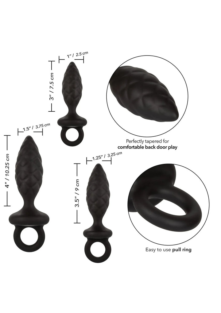 Siliconen anale probe kit | Buttplug - CalExotics | SIN&LACE
