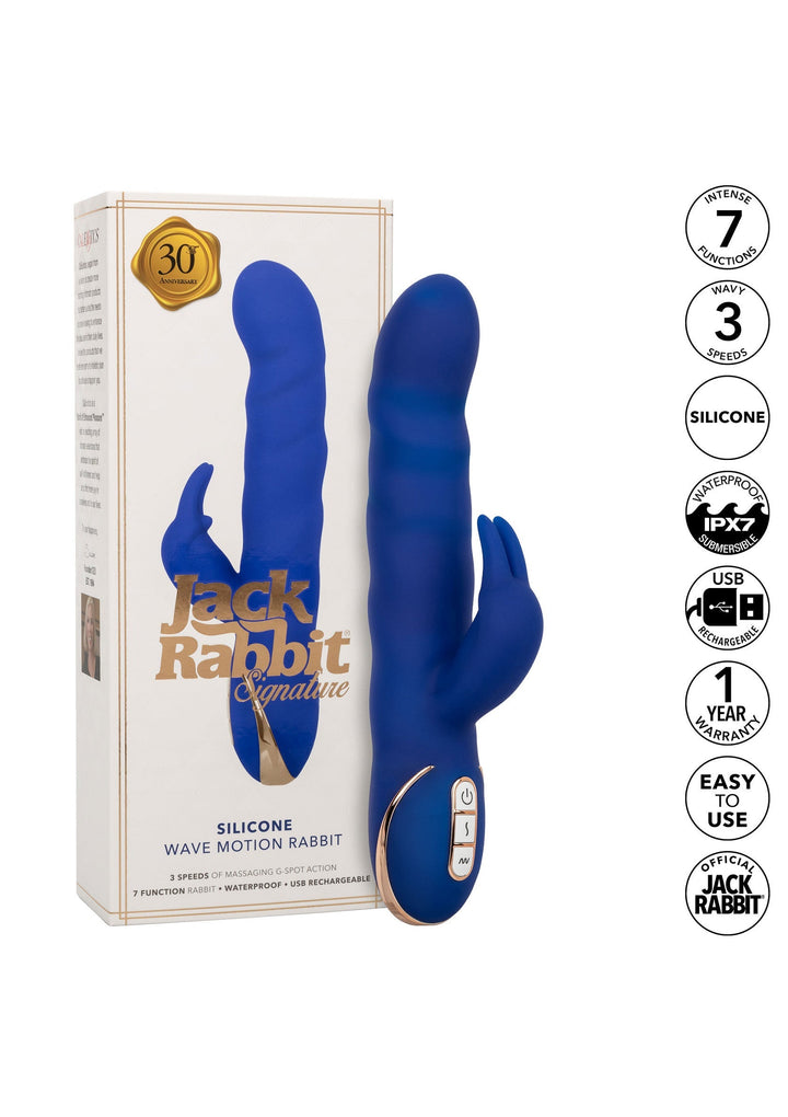 CalExotics Silicone Wave Motion Rabbit | Rabbit vibrator - CalExotics | SIN&LACE