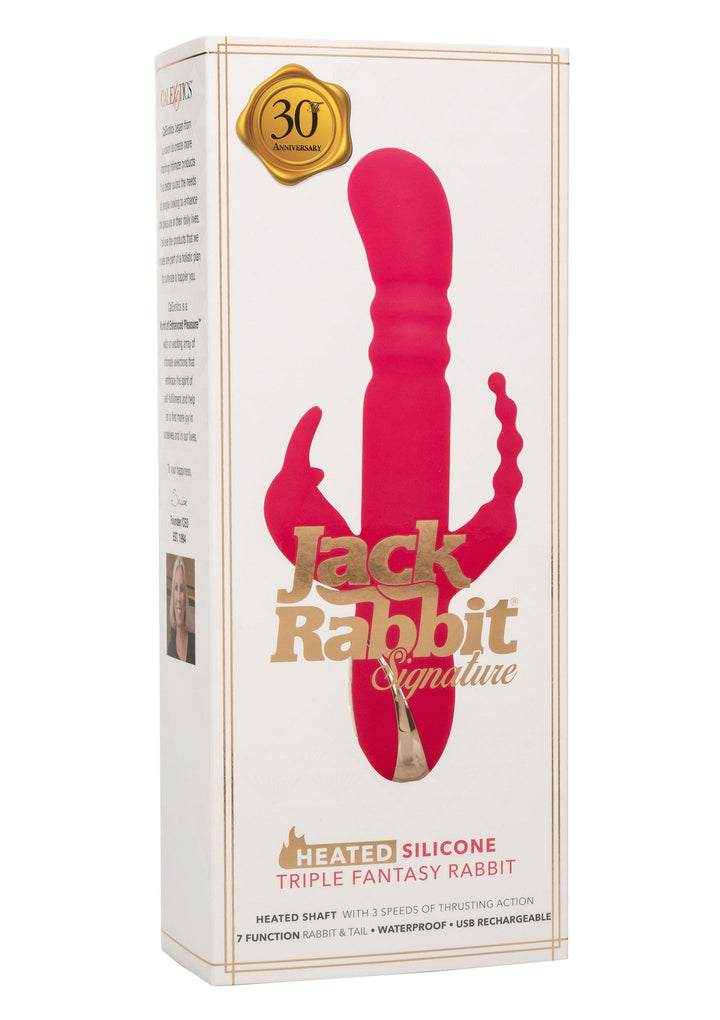 CalExotics Heated Silicone Triple Rabbit | Grote vibrator - CalExotics | SIN&LACE
