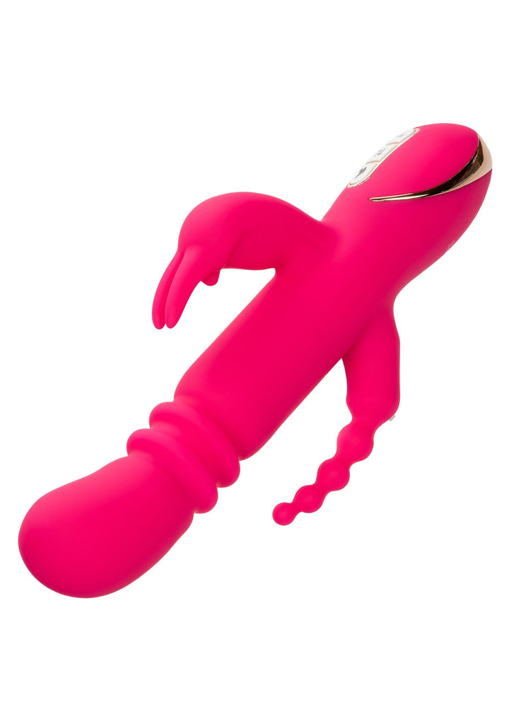 CalExotics Heated Silicone Triple Rabbit | Grote vibrator - CalExotics | SIN&LACE
