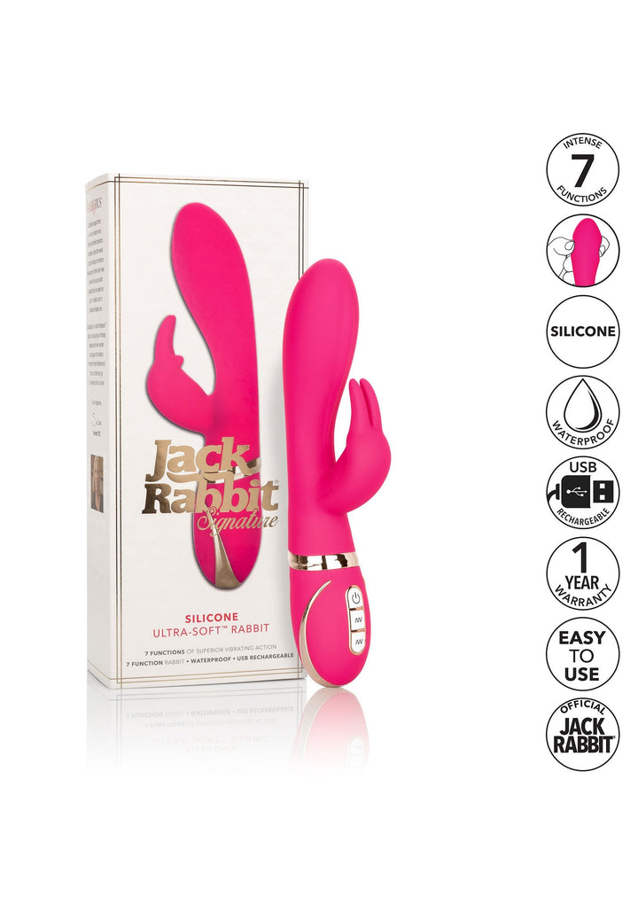 CalExotics Silicone Ultra-Soft Rabbit | Rabbit vibrator - CalExotics | SIN&LACE