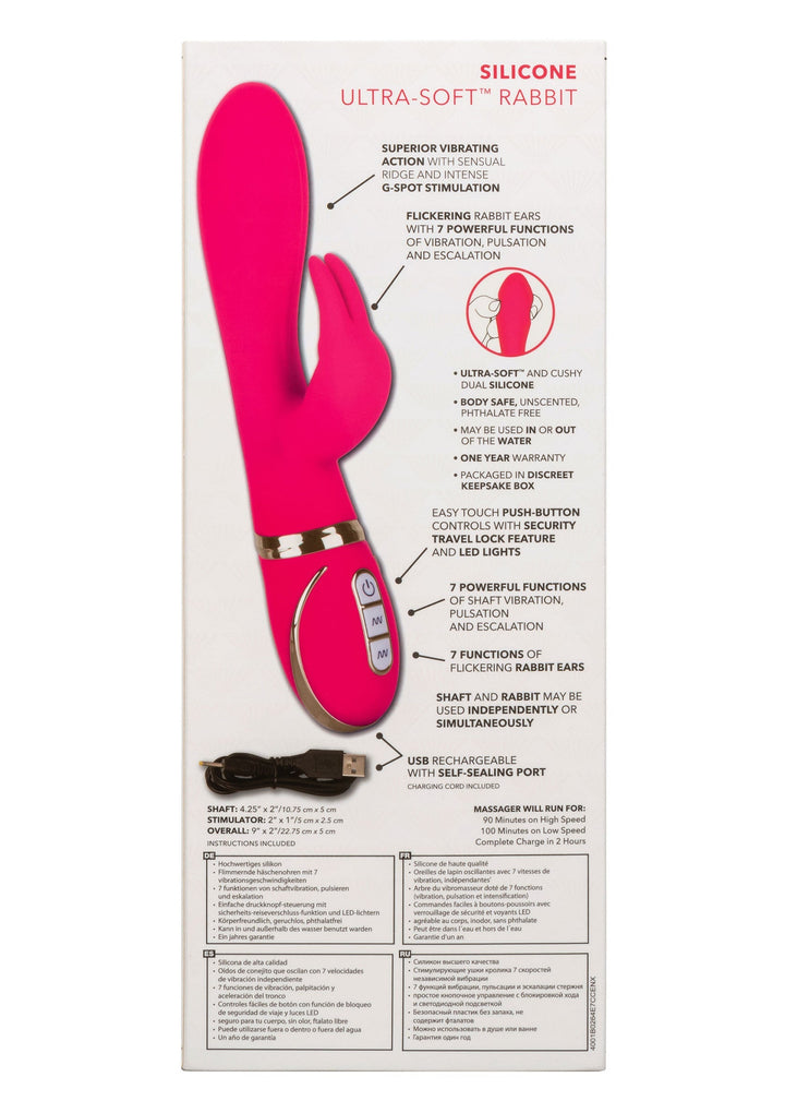 CalExotics Silicone Ultra-Soft Rabbit | Rabbit vibrator - CalExotics | SIN&LACE