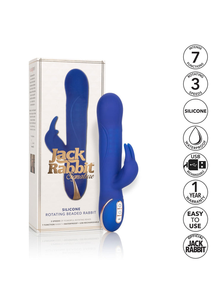 CalExotics Silicone Rotating Rabbit | Rabbit vibrator - CalExotics | SIN&LACE