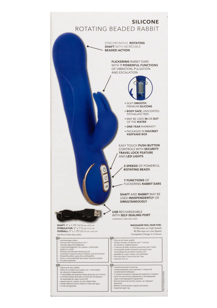 CalExotics Silicone Rotating Rabbit | Rabbit vibrator - CalExotics | SIN&LACE