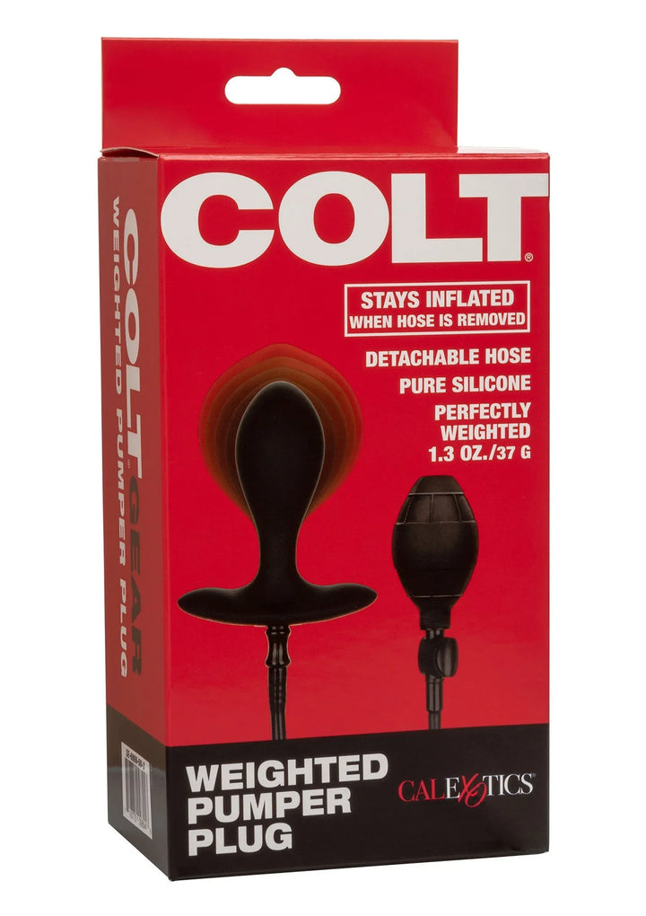 CalExotics COLT Weighted Pumper Plug | Opblaasbare Buttplug - CalExotics | SIN&LACE