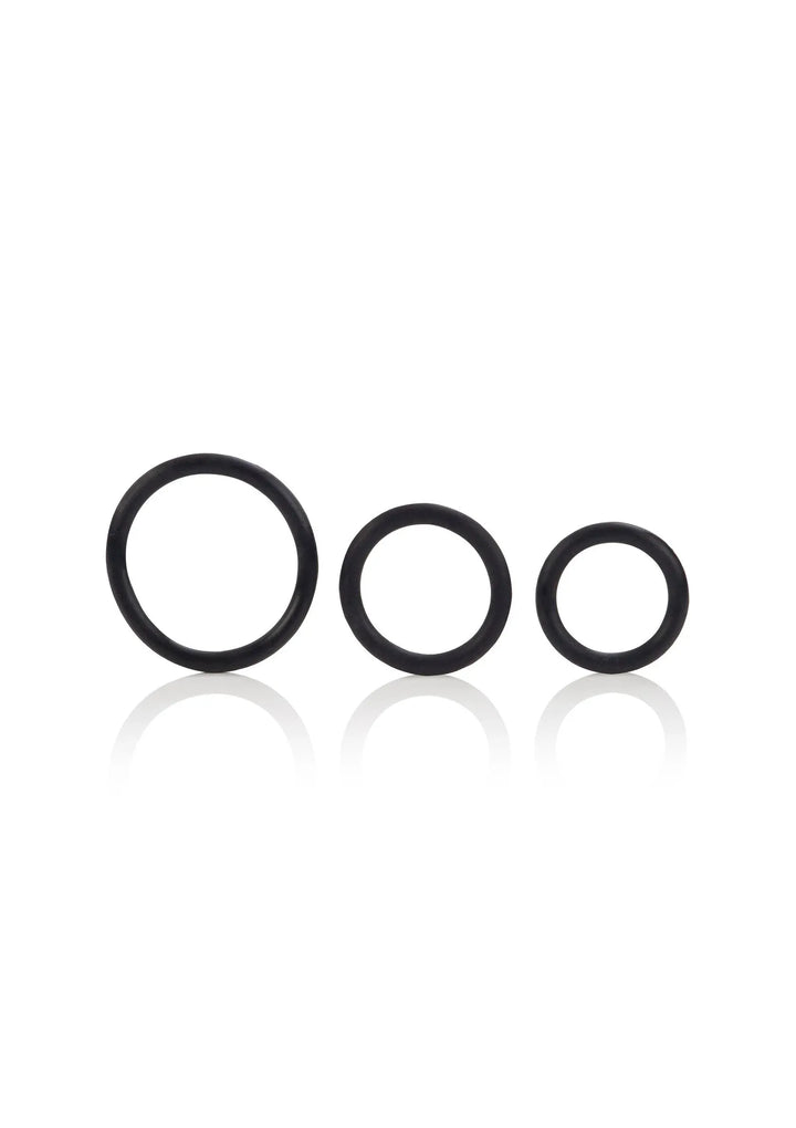 Rubber Cockring 3 Piece Set | Cockring - CalExotics | SIN&LACE
