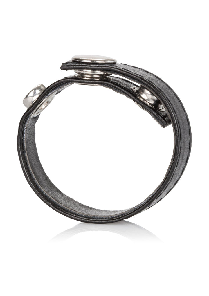 Penisringen Leather 3-Snap Ring