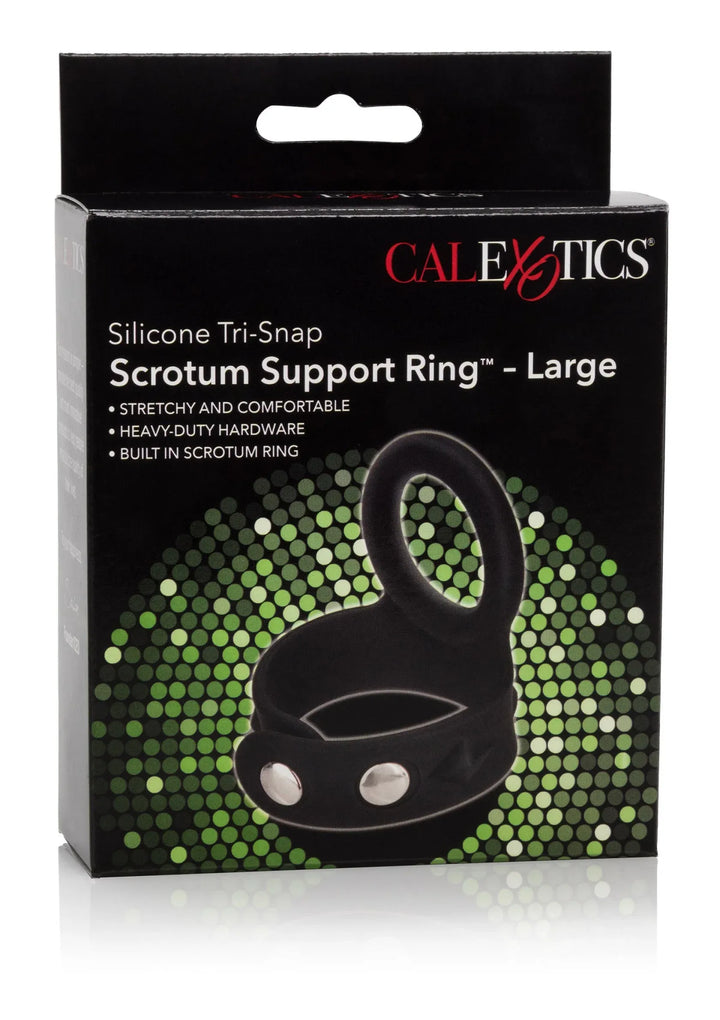 3-Snap Scrotum Cockring Large | Cockring - CalExotics | SIN&LACE